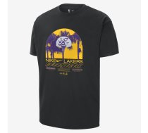 Nike NBA Los Angeles Lakers Courtside Max90 SS krepšinio T-Shirt - Izmērs XS (DR6300-010 T-krekls)