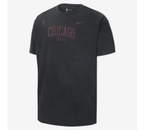 Nike NBA Chicago Bulls Courtside Max 90 SS krepšinio T-Shirt - Izmērs S (DR6314-010 T-krekls)