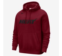 Nike Nba Miami Heat Courstside Team Logo Fleece Pullover Loose Fit Džemperis - Izmērs M (DR9328-608 Džemperi)