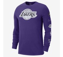 Nike Nba Los Angeles Lakers Marškinėliai Ilgomis Rankovėmis - Izmērs S (DV6040-504 T-krekls)