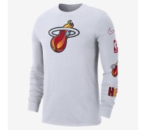 Nike Nba Miami Heat City Edition Long Sleeve Marškinėliai Ilgomis Rankovėmis - Izmērs M (DV6043-100 T-krekls)