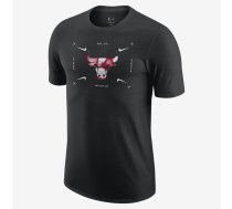 Nike Nba Chicago Bulls Marškinėliai - Izmērs S (DZ0265-010 T-krekls)