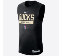 Nike Nba Milwaukee Bucks Practice Sleeveless Dri-Fit Marškinėliai - Izmērs L (DR6775-010 T-krekls)