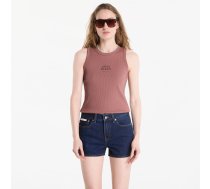 Calvin Klein Jeans Sl 2X2 Baby Rib Logo Crew Tank Sierra Brown - Izmērs M (LV047F239G-41J T-krekls)