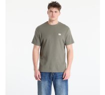 Calvin Klein Jeans Ss Waffle Woven Label Crewnk Tee Dusty Olive - Izmērs M (LV04RD008G LDY T-krekls)