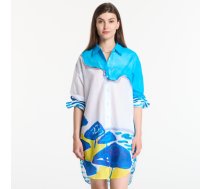 Sukienka Michael Kors X Christina Zimpel Beach Shirt Dress White - Izmērs XS (MS683I6L7J 100 Kleitas)