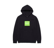 HUF Essentials Box Logo Hoodie Black - Izmērs M (PF00465-BLACK Džemperi)