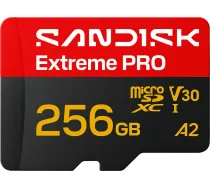 SANDISK 256 GB Extreme PRO UHS-I U3 V30 microSDXC memory card (SDSQXCJ-256G-GS6MA) (SDSQXCJ-256G-GS6MA)