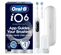 Oral-B iO6 electric toothbrush, gray + travel case (067805) (067805)