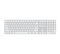 APPLE Magic Keyboard with Touch ID and numeric keypad — wireless keyboard, US/ENG (American English), white keys (MXK73) (MXK73LB/A) (MXK73LB/A)