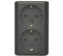 Kontakt-Simon Gniazdo Shucko Kontakt Simon 54 EGSZ2NZ/49 podwojne natynkowe z przeslonami torow pradowych skandynawska wersja 16A 250V~ za EGSZ2NZ/49 (5902787871017) ( JOINEDIT35060763 )