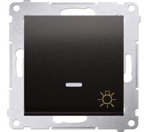 Kontakt-Simon Simon 54 Przycisk /swiatlo/ z podswietleniem LED 16AX 250V antracyt DS1AL.01/48 DS1AL.01/48 (5902787559328) ( JOINEDIT64803890 )