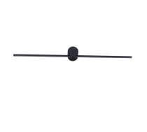 Light Prestige Wall Lamp Modern Slim Oblong Wall Lamp Black Above the Mirror ( 5907629275220 71959-uniw LP-777/1W L BK ) apgaismes ķermenis