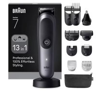 Braun 13in1 Grooming Kit All-in-One Series 7 AIO7560 Cordless Number of length steps 14 Black/Grey ( AIO7560 7691029 80789908 8700216429030 ) matu bārdas Trimmeris