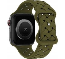Beline pasek Apple Watch Silicone Woven 384041mm oliwkowy oliver box ( 5905359818793 13295009 )