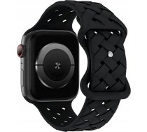 Beline pasek Apple Watch Silicone Woven 42444549mm czarny black box ( 5905359818816 13295010 )