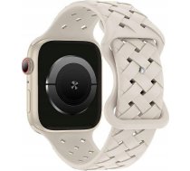 Beline pasek Apple Watch Silicone Woven 42444549mm beżowy starlight box ( 5905359818847 13295013 )