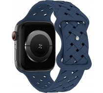 Beline pasek Apple Watch Silicone Woven 42444549mm niebieski deep blue box ( 5905359818823 13295014 )