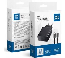 Ladowarka Blue Star BLUE STAR ladowarka sieciowa 3A 20W Typ C + kabel Typ C do Typ C PD QC4.0 TFB-TC-20WPD czarna 13966810 (5903396267109) ( JOINEDIT63594794 ) iekārtas lādētājs