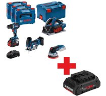 Zestaw elektronarzedzi Bosch BOSCH.COMBO KIT 18V (GSR 18V-90C + GKT 18V-52GC + GST 18V-155 SC + GEX 18V-125) 1xPC4 0Ah 2xPC5 5Ah ... 0615990N36 (4059952687421) ( JOINEDIT71310506 )