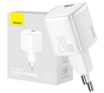 Ladowarka Baseus Ladowarka sieciowa Baseus Cube 20W PD USB-C - biala 6953156207165 (6953156207165) ( JOINEDIT87082403 ) iekārtas lādētājs