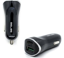 Ład. sam. Beline 1xUSB i 1xUSB-C 5A 30W czarnyblack (only head) ( CC18 without cable 5903657579989 ) iekārtas lādētājs