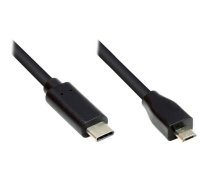 Good Connections USB2.0 Kabel Micro B-C schw. 1m ( GC M0122 ) USB kabelis