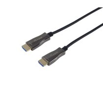 Equip HDMI HS Ethernet 2.0 18Gb AOC 4K/60Hz 10.00m schwarz ( 119437 4015867242070 545583 ) kabelis vads