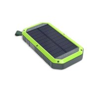 RealPower Powerbank PB-10000 Solar schwarz 10.000mAh ( 405379 7946202 ) Powerbank mobilā uzlādes iekārta
