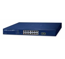 Planet 16-Port Poe+ Web Smart Switch GS-2210-16P2S ( GS 2210 16P2S ) komutators