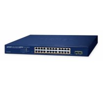 Planet 24-Port Poe+ Web Smart Switch GS-2210-24P2S ( GS 2210 24P2S ) komutators
