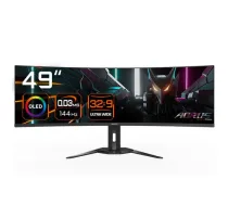 GIGABYTE Aorus CO49DQ 124 5 cm (49 Zoll) Curved 144Hz FreeSync Premium Pro OLED - DP 2xHDMI ( AORUS CO49DQ 6122-11F AORUS CO49DQ EK AORUS CO49DQ EK1 AORUSCO49DQEK )