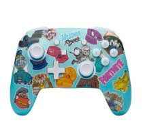 Pad PowerA SWITCH Pad bezprzewodowy Enhanced Fortnite Sticker Mania ( NSGP0290 01 617885091711 ) spēļu konsoles gampad