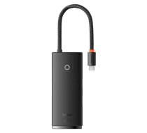 Baseus Lite Series Hub 6w1 USB-C to 2x USB 3.0 + USB-C + HDMI + SDTF (black) ( WKQX050001 )