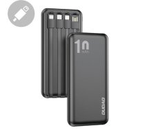 Dudao K6Pro Universal 10000mAh Power Bank with USB Cable USB Type C Lightning Black (K6Pro-black) ( K6Pro black 194185786 6973687242688 ) Powerbank mobilā uzlādes iekārta