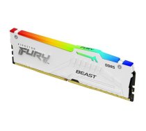 KINGSTON DDR5 16GB 6000MT/s CL30 DIMM FURY Beast White RGB EXPO ( KF560C30BWEA 16 ) operatīvā atmiņa