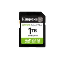 Kingston Technology 1TB SDXC Canvas Select Plus Gen3 150MB/s C10 UHS-I U3 V30 ( SDS3/1TB ) atmiņas karte