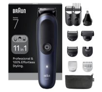 Braun 11in1 Grooming Kit All-in-One Series 7 AIO7540 Cordless Number of length steps 14 Black/Blue ( 8700216429016 290662 80789907 AIO7540 ) matu bārdas Trimmeris