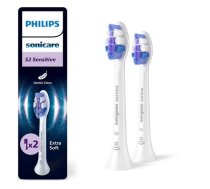 Philips Sonicare Sensitive Standarta Sonic zobu birstes uzgalis 2gab balts HX6052/87 ( HX6052/87 8720689036856 PHIHX605287 ) mutes higiēnai