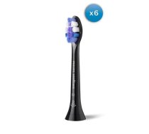 Sonicare S2 Sensitive zobu birstes uzgalis 6 gab melns HX6056/88 ( HX6056/88 ) mutes higiēnai
