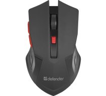 DEFENDER MYSZ BEZPRZEWODOWA ACCURA MM-275 RF CZARNO-CZERWONA OPTICAL 1600DPI 6P 52276 ( 4714033522762 )