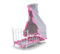 Lozeczko Kolyska dla lalek Lily z baldachimem Prestige pink rozowe 6138 (5901761127362) ( JOINEDIT71833702 )