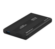 Qoltec 51861 External Hard Drive Case HDD/SSD 2.5'' SATA3 USB 3.0 Black ( 51861 5901878518619 ) cietā diska korpuss