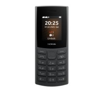 NOKIA 105 4G TA-1691 DS CHARCOAL 2025 ( 1GF032CPA1L01 TLRPNOK00104BK ) Mobilais Telefons