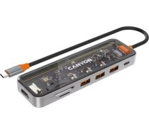 CANYON DS-13 USB-hub Size: 137.9mm*42.7mm*15mm Weight: 167.5gCable length: 155mm Material: Zinc alloy+Tempered glass+TPE Port: Type-C To U ( CNS TDS13 13302075 )