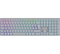 CANYON keyboard HKB-W11 UK/US RGB Dual Mode Wireless Grey ( CNS HBTK11G 14858428 ) klaviatūra