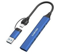 HUB USB Canyon CANYON HUB DS-02 4 w 1 USB-A/C Niebieski 14896023 (5291485017415) ( JOINEDIT72822865 )