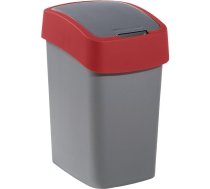 Atkritumu spainis Flip Bin 25L sudraba/sarkans 3253922171069 ( 0802171547 CRV190171 CUR000247 )
