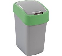 Atkritumu spainis Flip Bin 9L sudraba/zals 3253922170079 ( 0802170P80 CRV190172 CUR000227 )