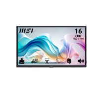 MSI PRO MP165DE E6 40cm (16") FHD ( 9S6 3PE50M 002 529142 ) monitors